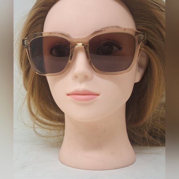 Saint Laurent Womens Sunglasses Transparent Lt Brown Square SL 457 004 53-20-145 - Picture 3 of 14